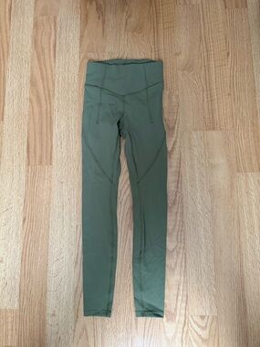 Lululemon Olive Green High-Waist Leggings